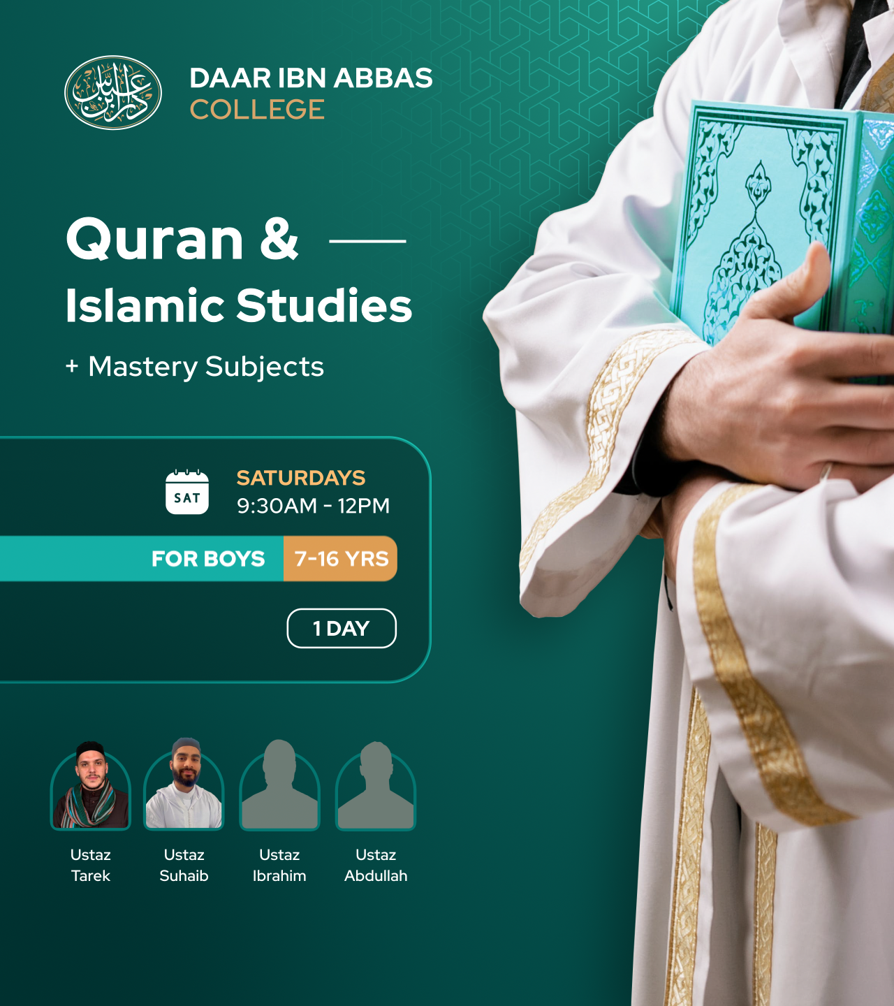 Boys' Quran & Islamic Studies – Saturdays